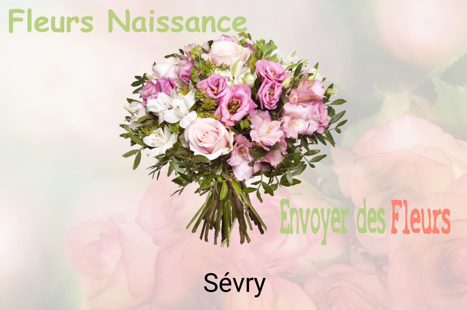 Bouquet de fleurs de naissance livré à Sévry